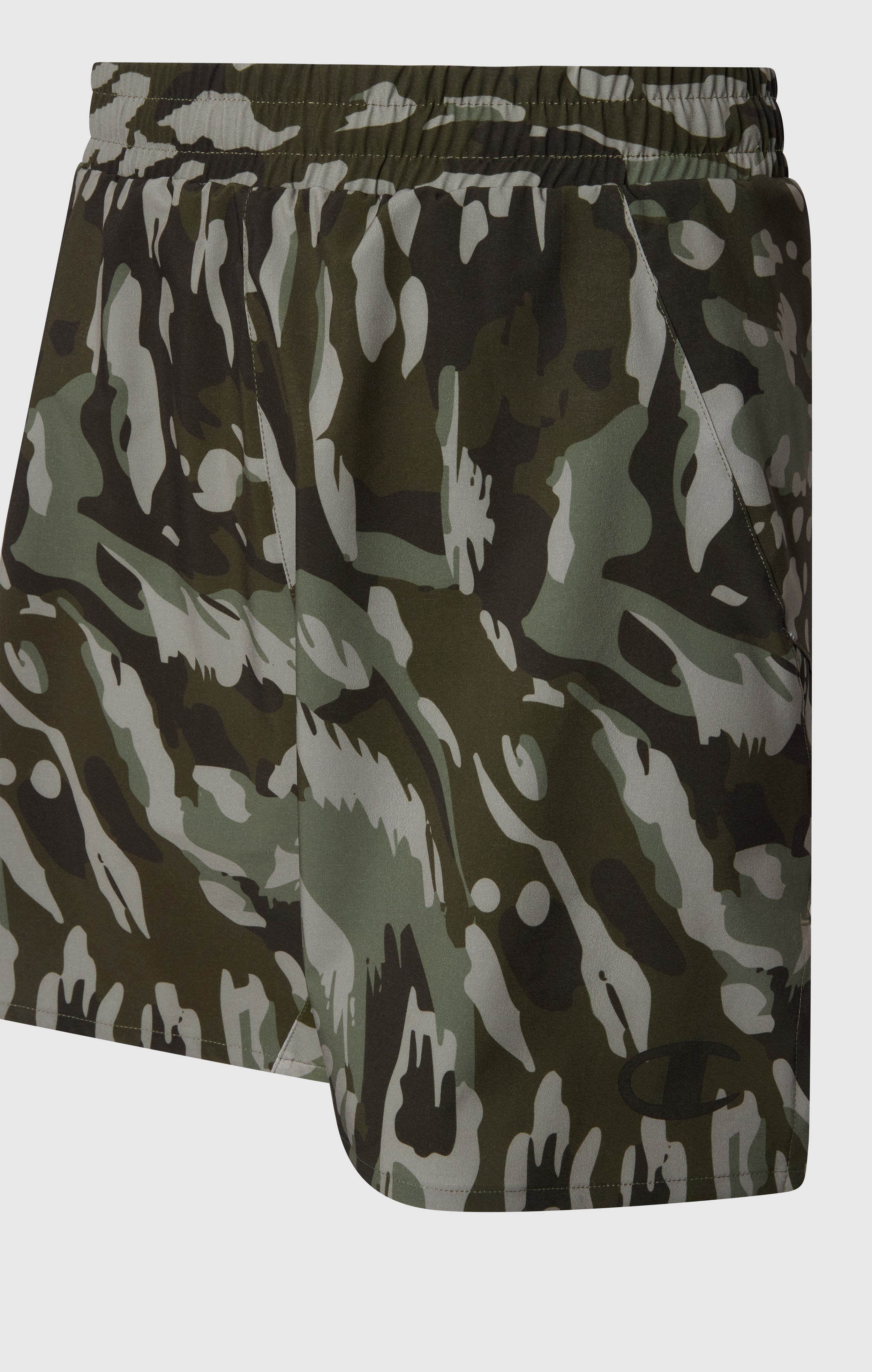 Short en nylon stretch Champion vert militaire