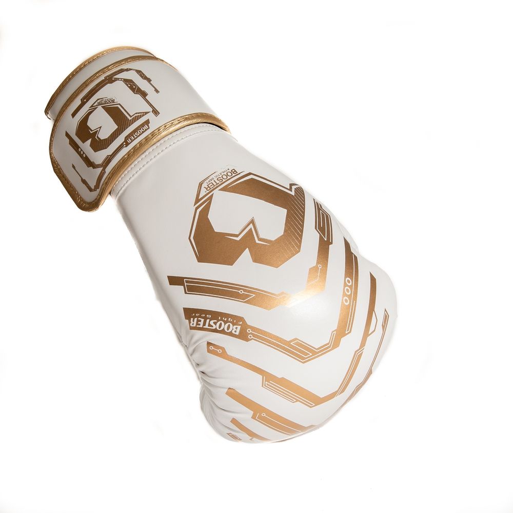 BOOSTER KICKBOKS HANDSCHOENEN KIDS ELITE V2- WIT/GOUD