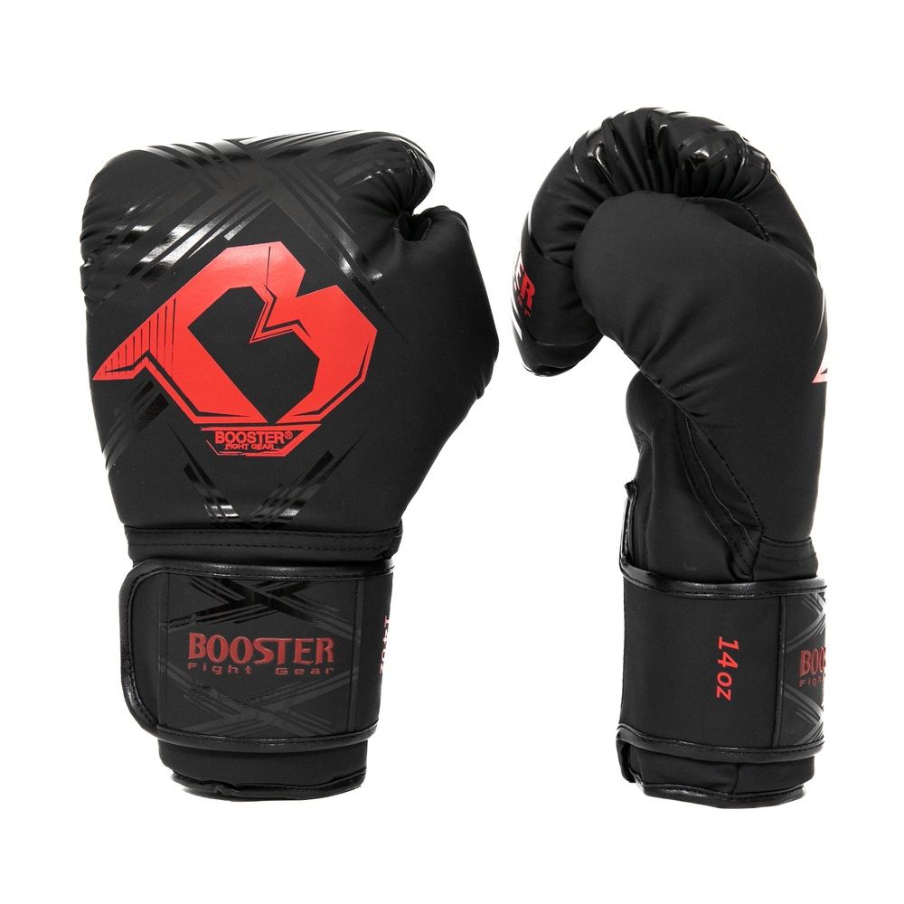 BOOSTER (KICK)BOKSHANDSCHOEN ALPHA - ZWART/ROOD