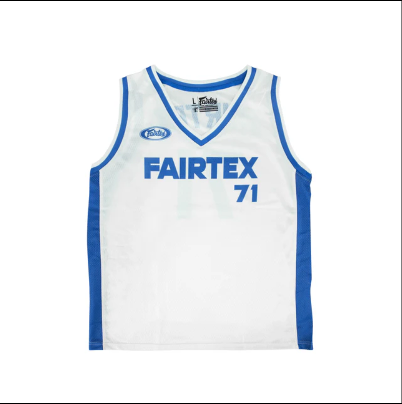 FAIRTEX BASKETBALL JERSEY - WIT/BLAUW