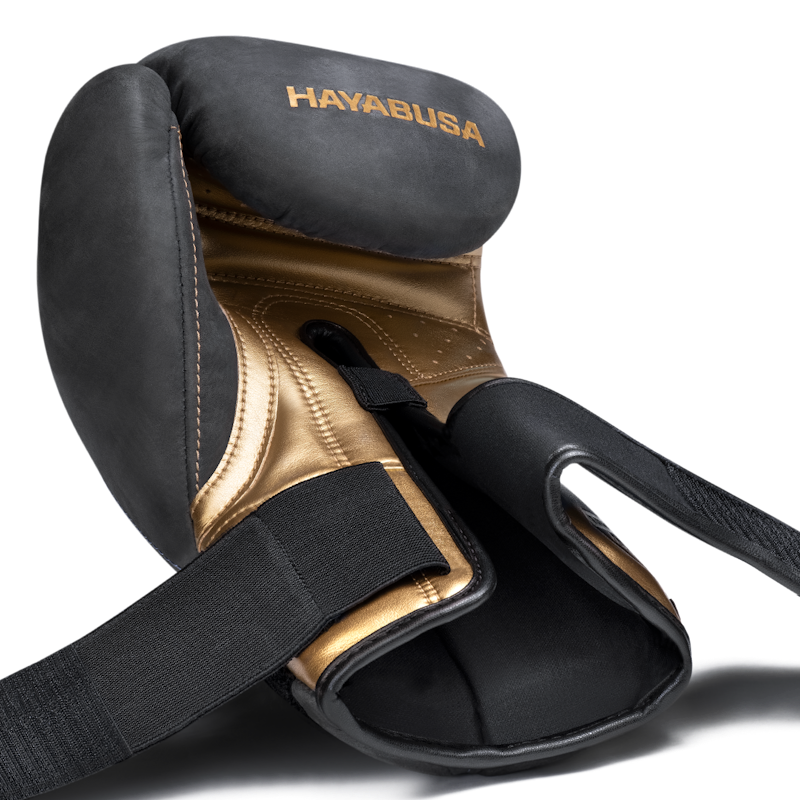 HAYABUSA T3 LX LEER (KICK) BOKSHANDSCHOENEN ZWART GOUD
