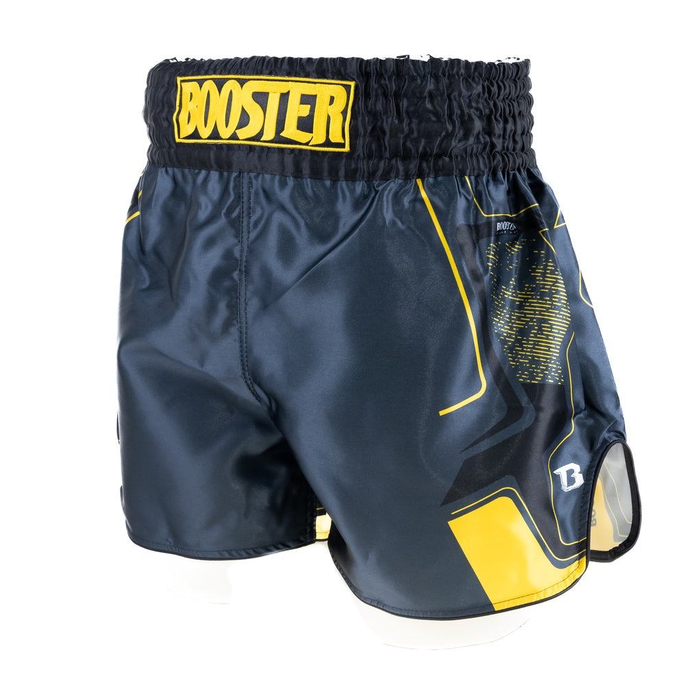 Short de kickboxing Booster Ignite noir/jaune