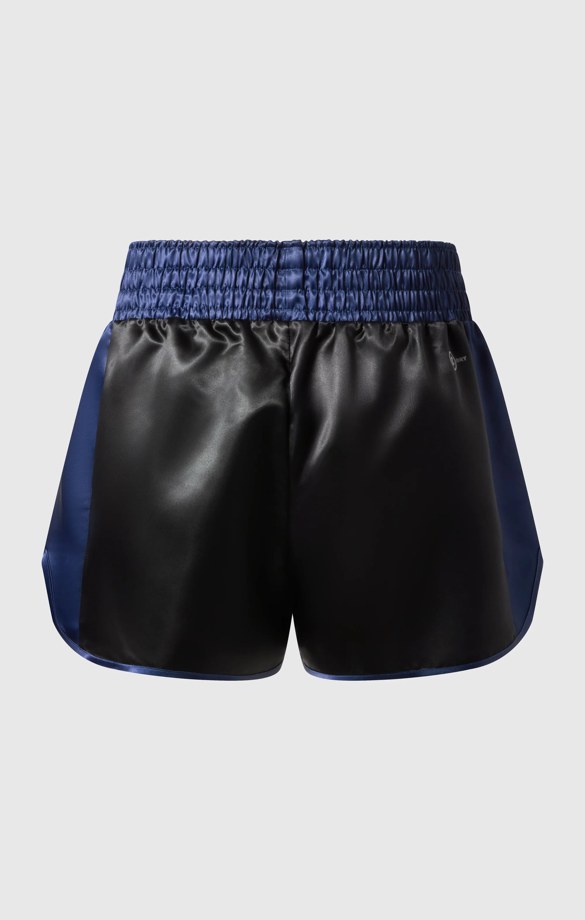 CHAMPION MUAY. SHORT THAÏ NOIR SATINÉ.