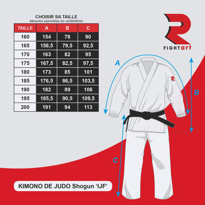 JUDO FIGHTART SHOGUN IJF - BLAUW