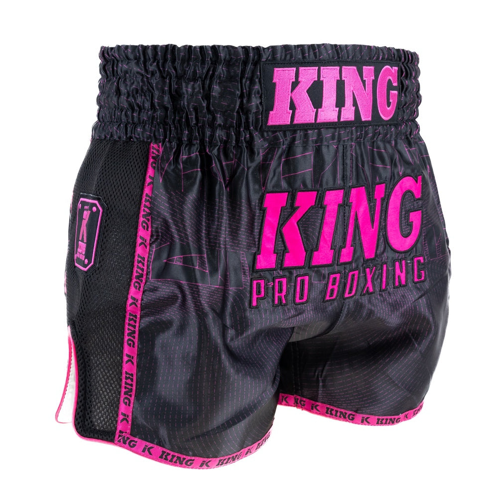 KING PRO BOXING SCHORT-ZWART/ROOS