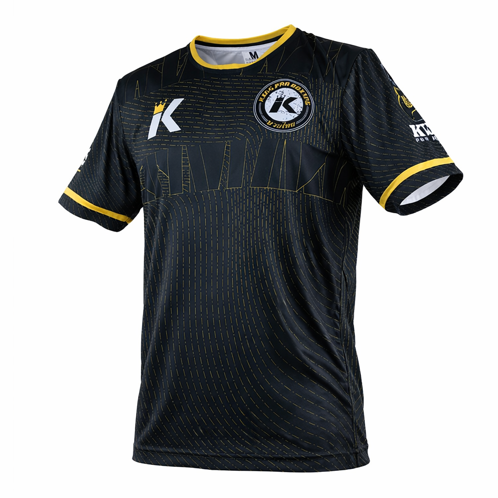 KING PRO BOXING 08 SHIRT-BLACK/GOLD