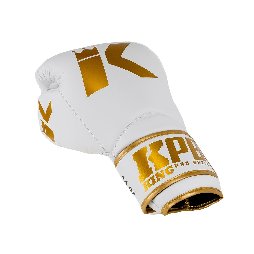 KING PRO (KICK)BOKSHANDSCHOENEN KPB BGK 4 WIT/GOUD