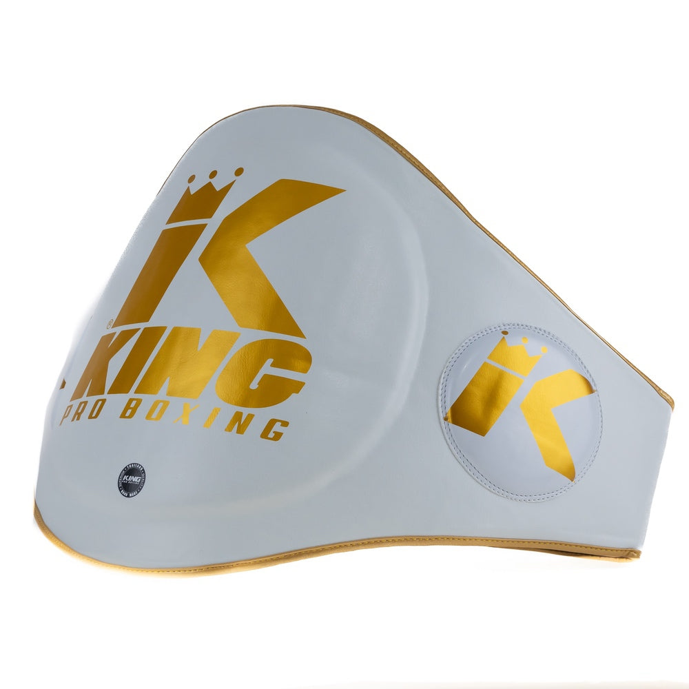 KING PRO BOXING BUIKBESCHERMER-WIT/GOUD