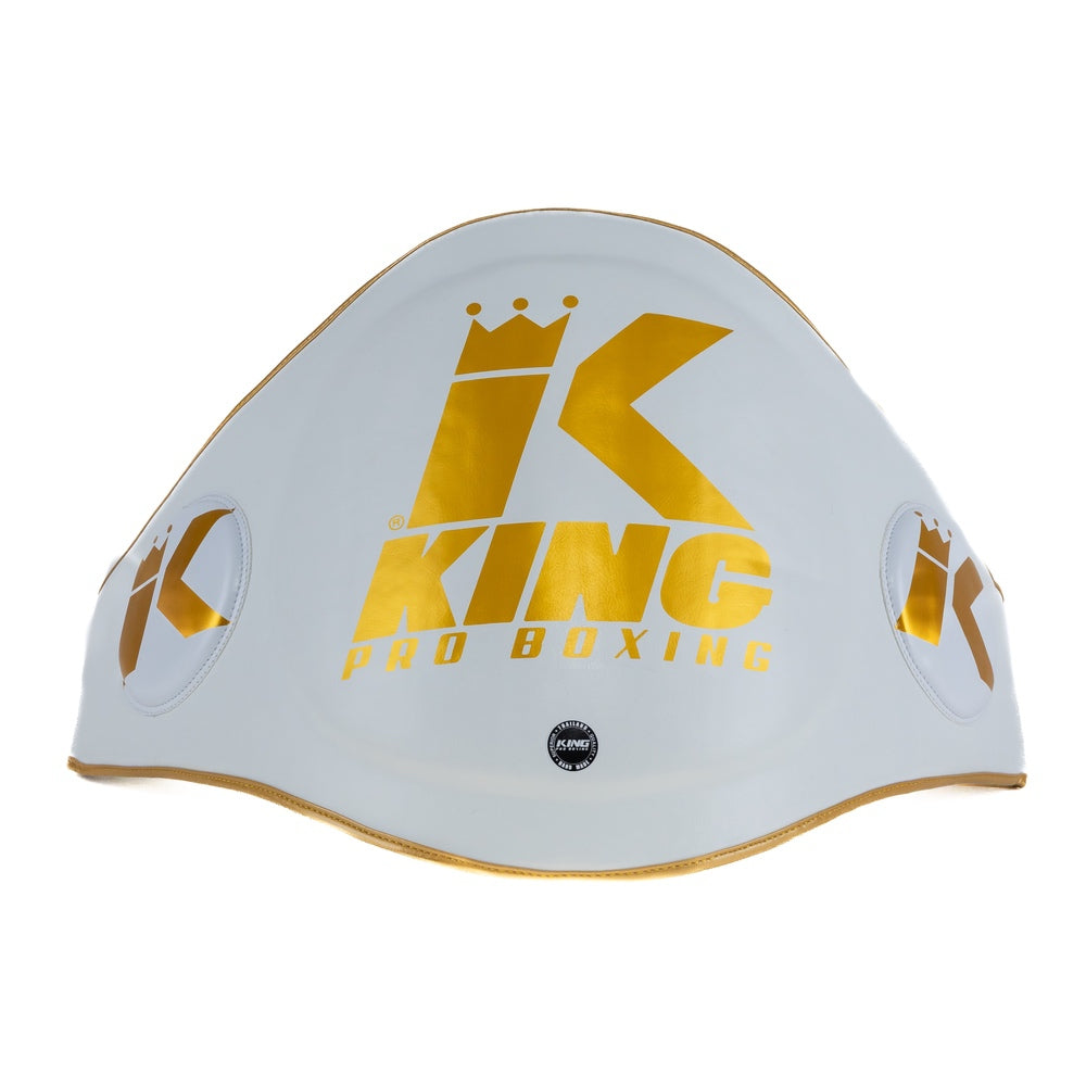 KING PRO BOXING BUIKBESCHERMER-WIT/GOUD