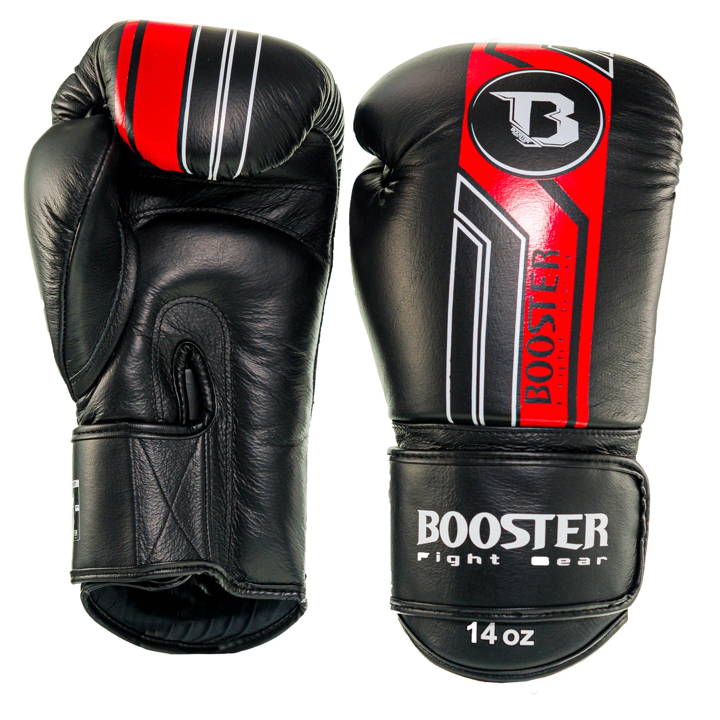 BOOSTER (KICK)BOKSHANDSCHOEN V9 ZWART/ROOD