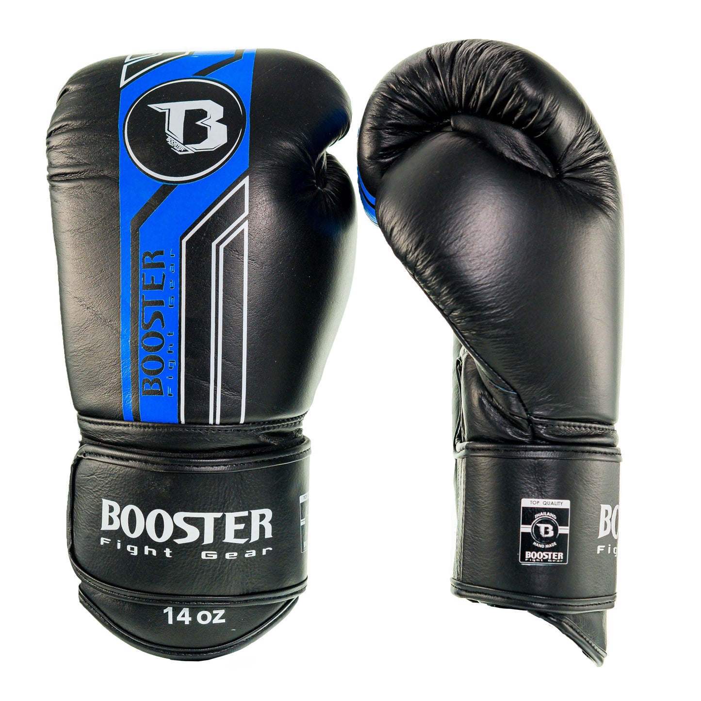 BOOSTER (KICK)BOKSHANDSCHOEN V9 ZWART/BLAUW