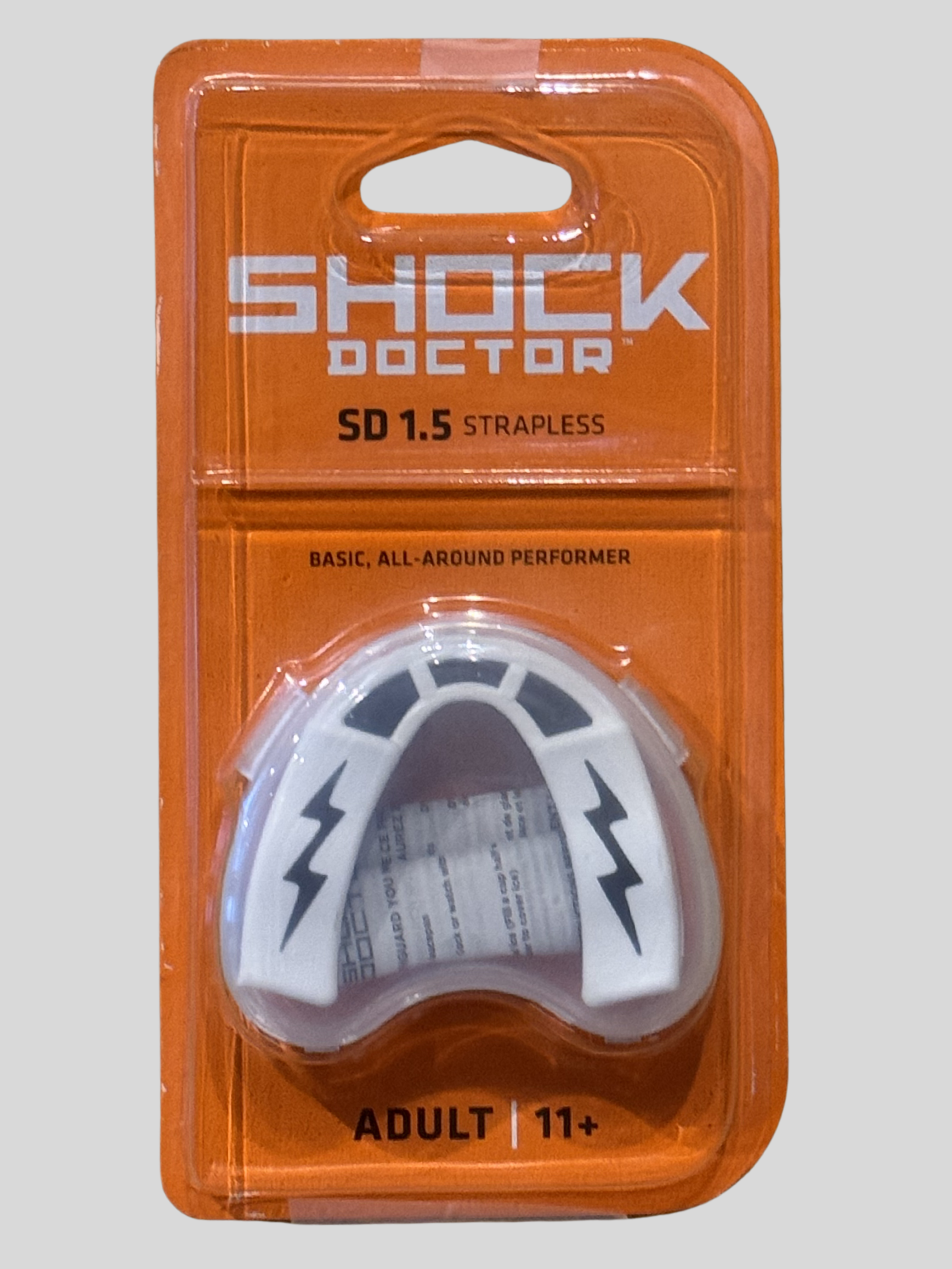 SHOCK DOCTOR MONDBESCHERMER V1.5 WIT/ZWART