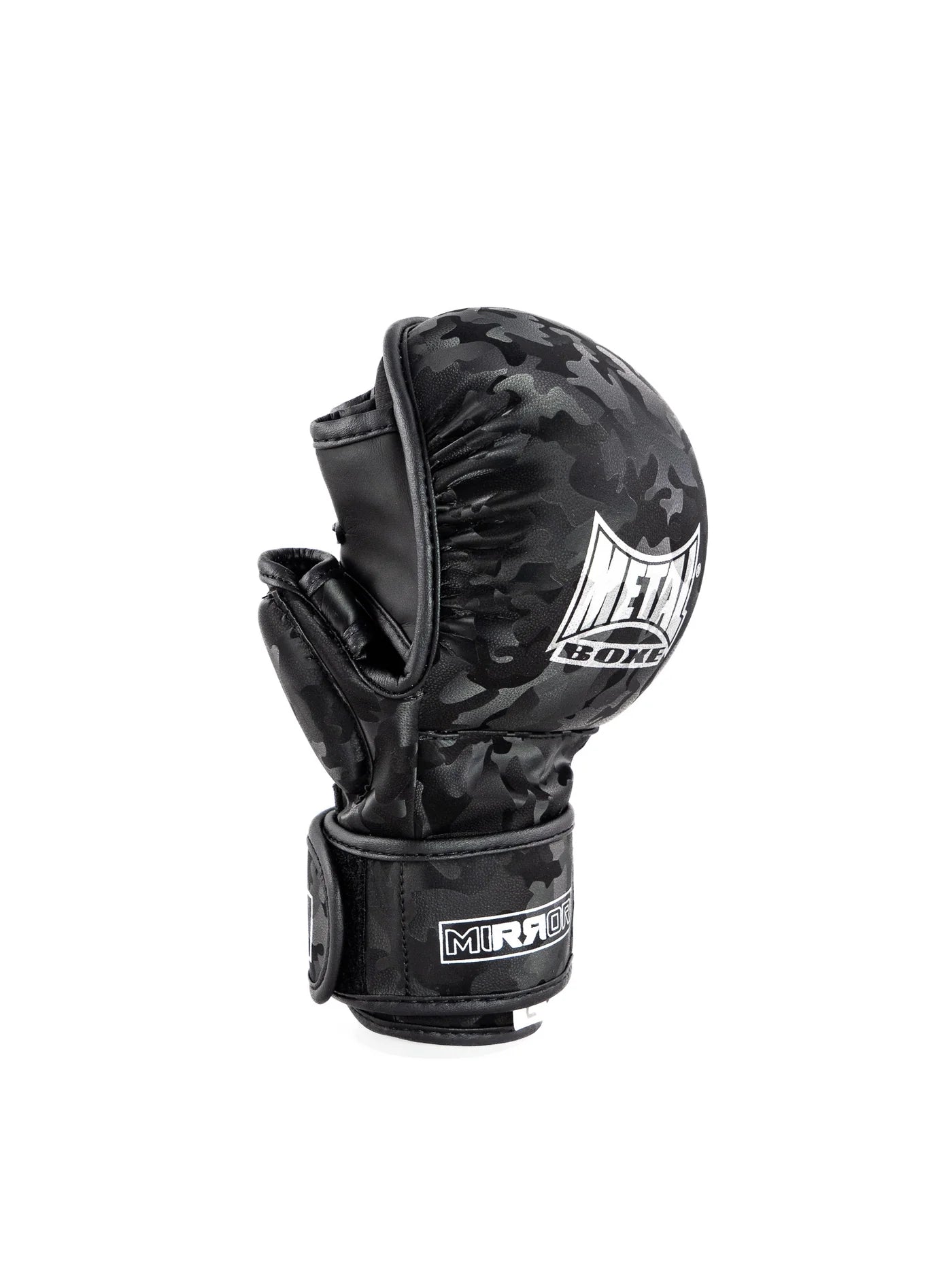 METAL BOXE MIRROR MMA SPARRING HANDSCHOENEN - CAMO ZWART/GRIJS