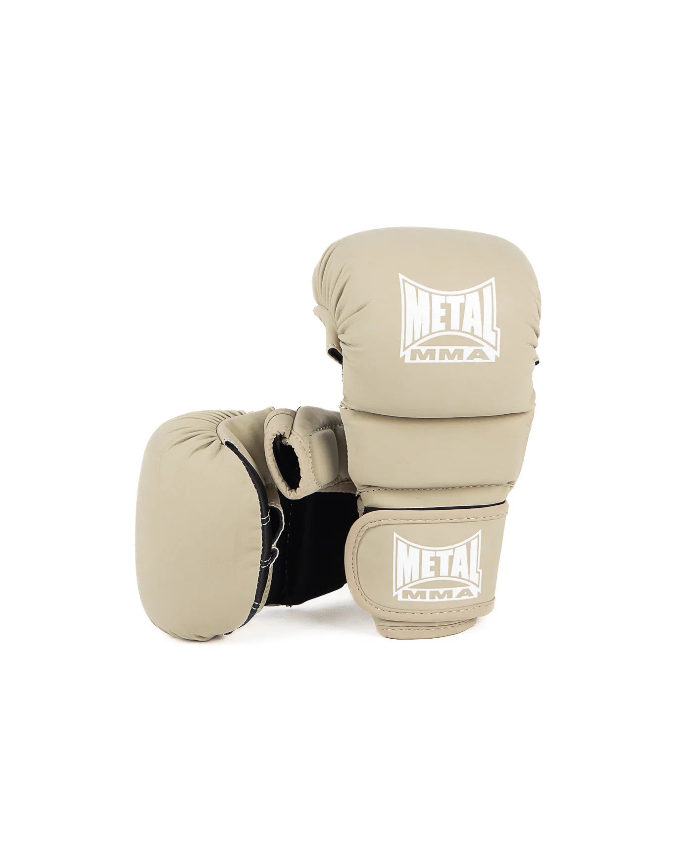 METAL BOXE SHELL MMA SPARRING HANDSCHOENEN - BEIGE