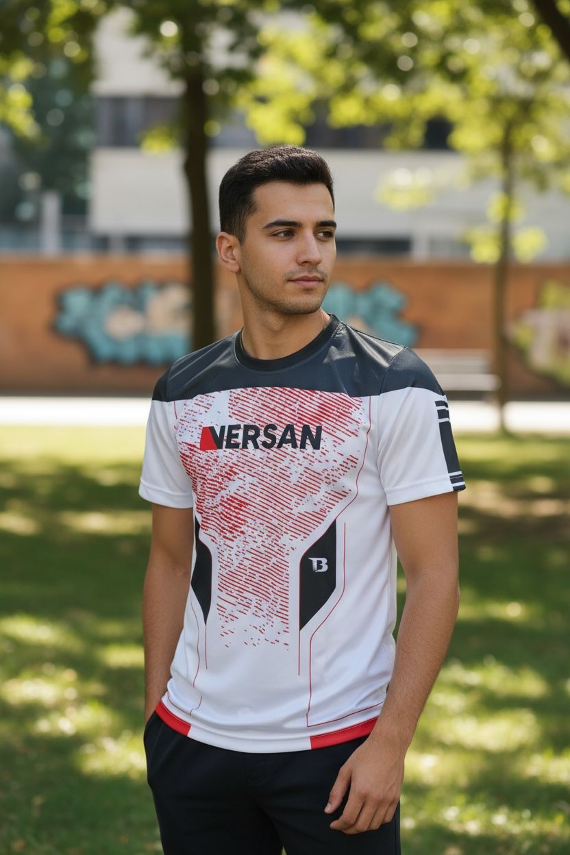 BOOSTER x VERSAN T-SHIRT - DELTA WIT/ZWART