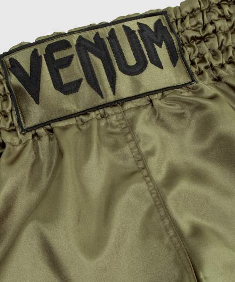 VENUM CLASSIC MUAY THAI SHORTS - KHAKI/ZWART