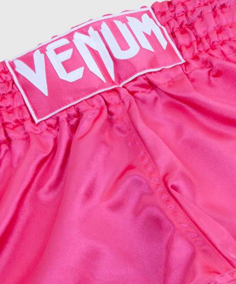 VENUM CLASSIC MUAY THAI SHORTS - ROZE/WIT