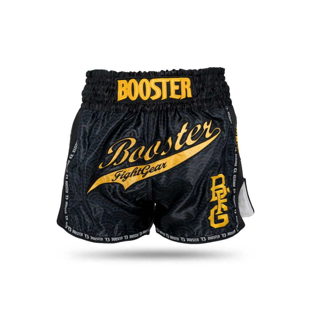 BOOSTER KICKBOKS BROEKJE SLUGGER WAVE- ZWART/GEEL