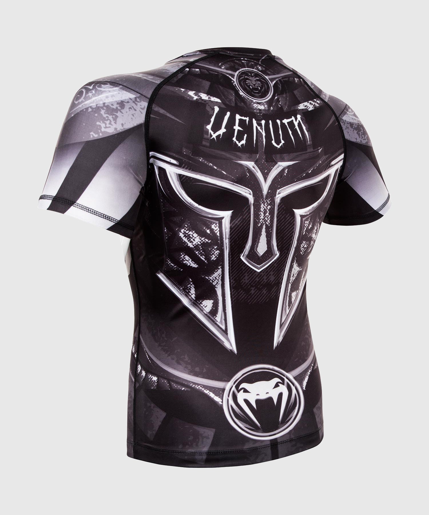 VENUM GLADIATOR 3.0 RASHGUARD - ZWART/WIT - KORTE MOUWEN