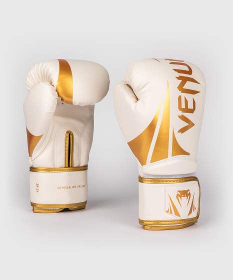 VENUM (KICK0BOKSHANDSCHOENEN CHALLENGER 2.5 WIT-GOUD