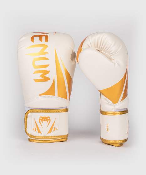 VENUM (KICK0BOKSHANDSCHOENEN CHALLENGER 2.5 WIT-GOUD