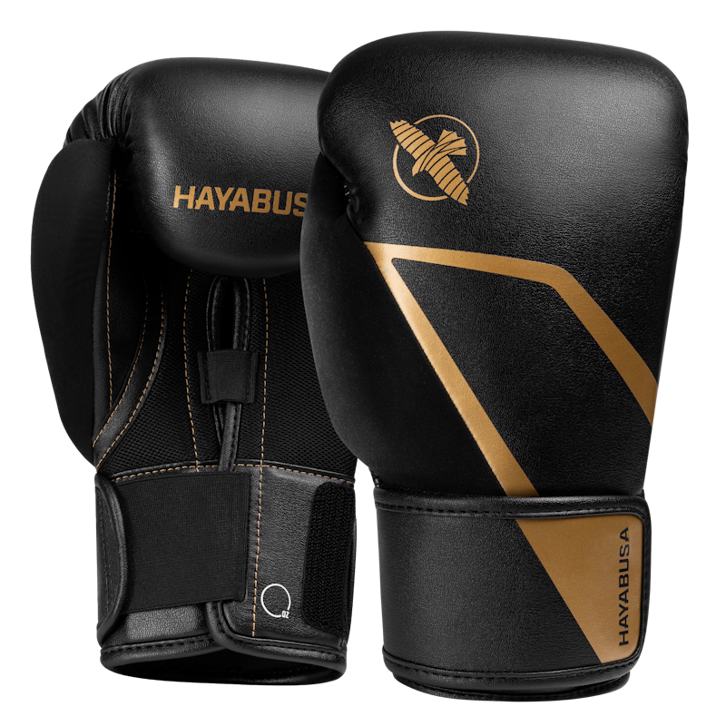 HAYABUSA E1 (KICK) BOKSHANDSCHOENEN ZWART/GOUD