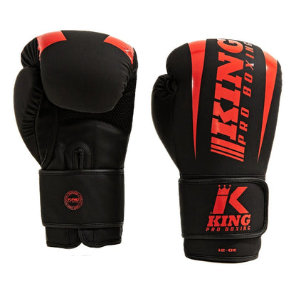 KING PRO  (KICK)BOKSHANDSCHOEN REVO ZWART/ROOD