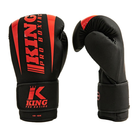 KING PRO  (KICK)BOKSHANDSCHOEN REVO ZWART/ROOD