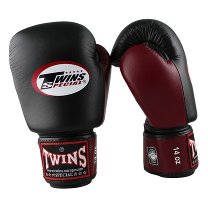 TWINS (KICK)BOKSHANDSCHOENEN BGVL 3 - ZWART/BORDEAUX ROOD