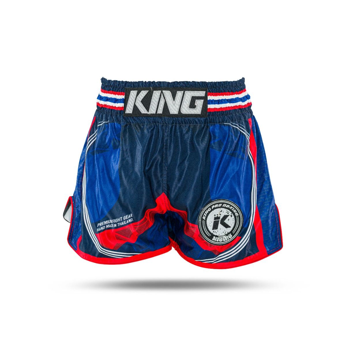 KING PRO KICKBOKS BROEKJE FLAG - ROOD/BLAUW