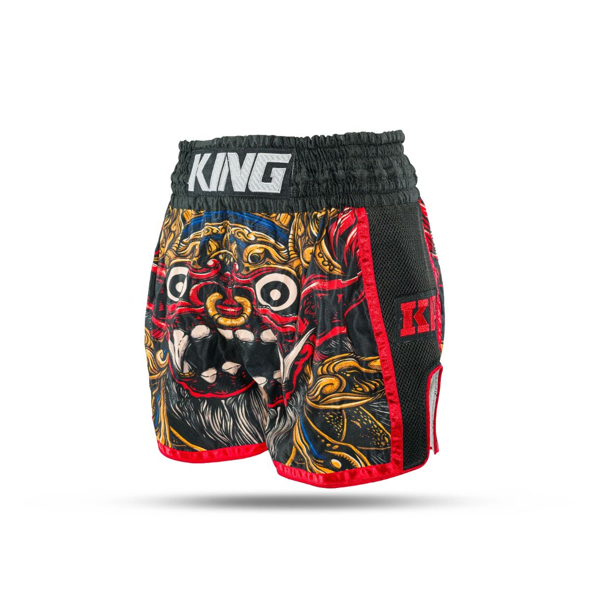 KING PRO KICKBOKS BROEKJE BARON - ZWART/ROOD