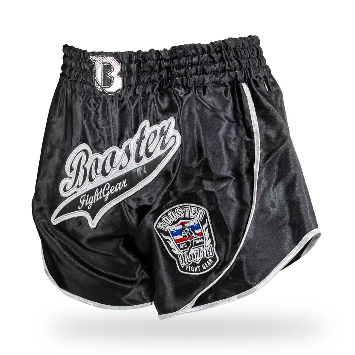 BOOSTER KICKBOKS BROEKJE RETRO SLUGGER 3 - ZWART/ZILVER