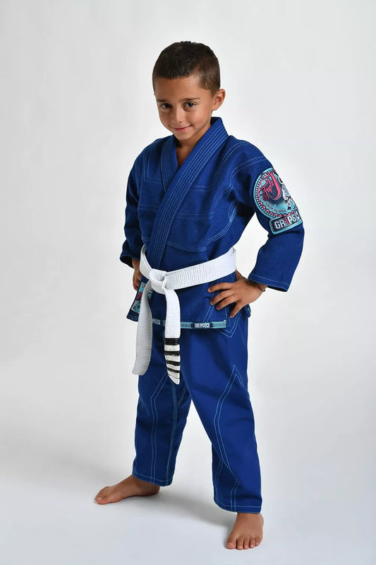 GRIPS BJJ PAK KIDS TRIPLE-J BLAUW