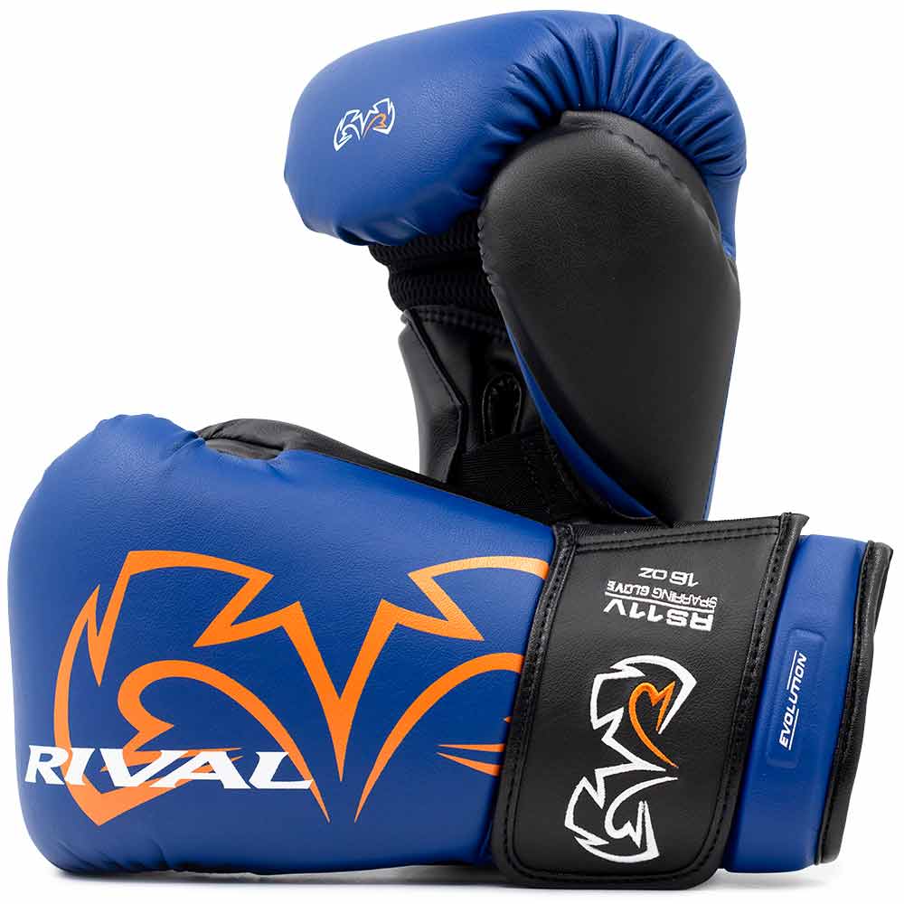 RIVAL (KICK)BOKSHANDSCHOEN EVOLUTION RS11V BLAUW/ORANJE