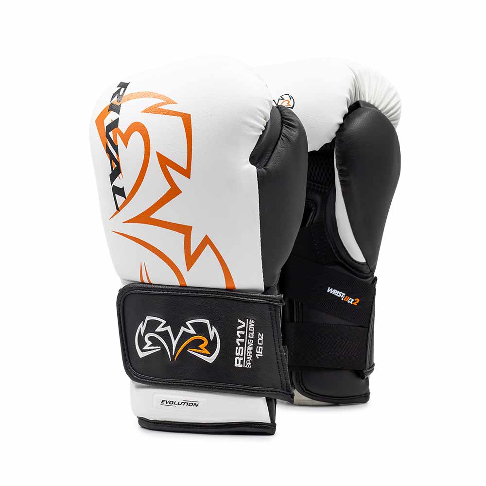 RIVAL (KICK)BOKSHANDSCHOEN EVOLUTION RS11V WIT/ORANJE