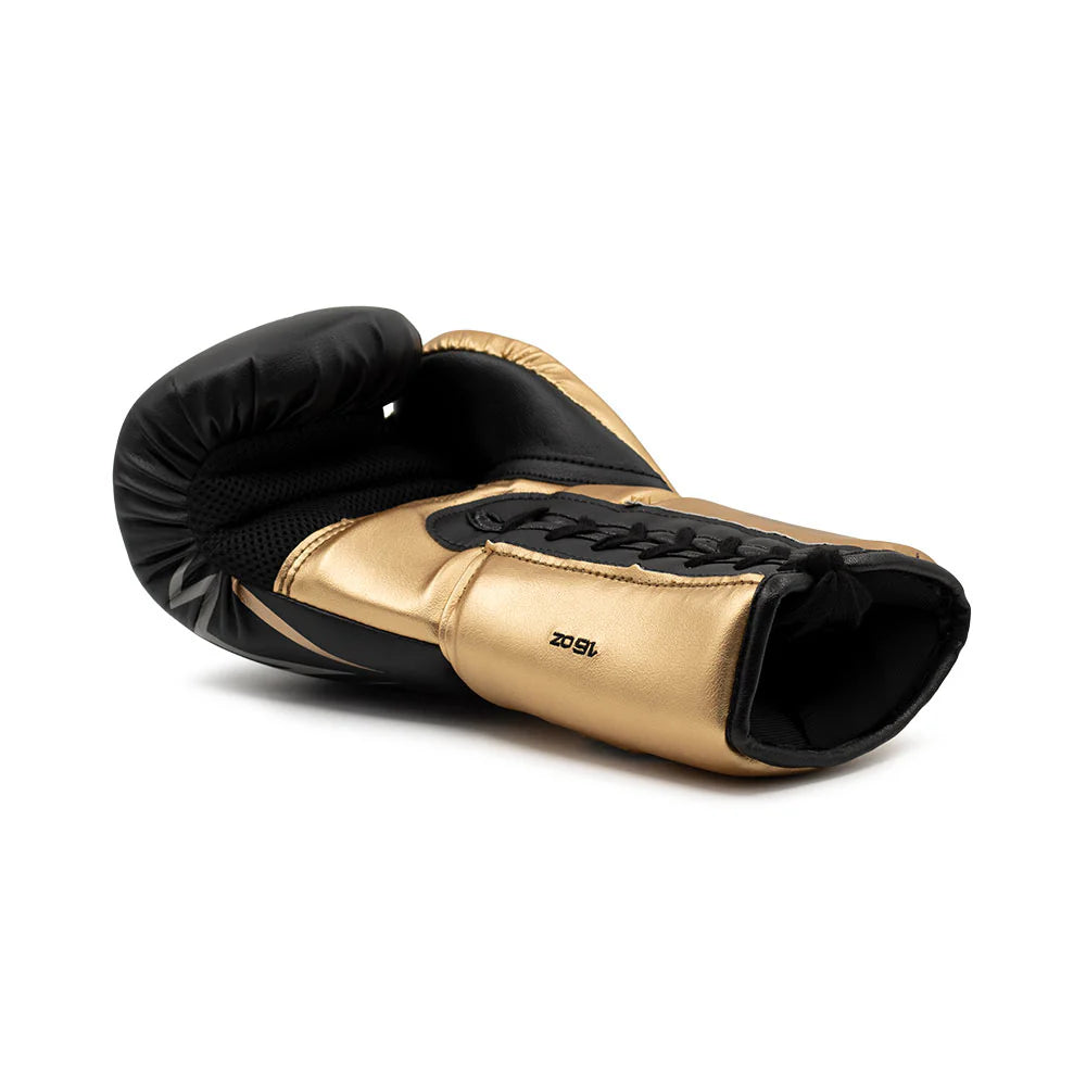 RIVAL (KICK)BOKSHANDSCHOEN RS100 ZWART/GOUD (VETERS)