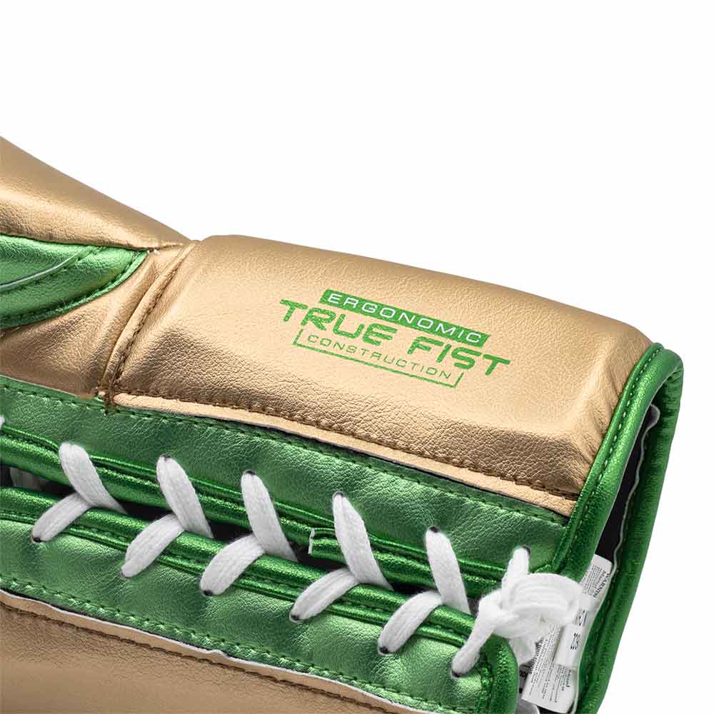 RIVAL (KICK)BOKSHANDSCHOEN RS100 GROEN/GOUD (VETERS)