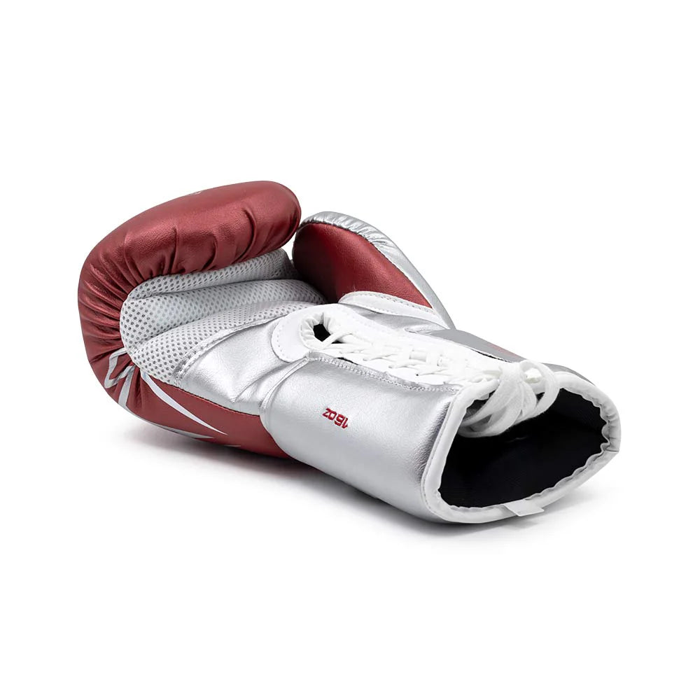 RIVAL (KICK)BOKSHANDSCHOEN RS100 ROOD/ZILVER (VETERS)