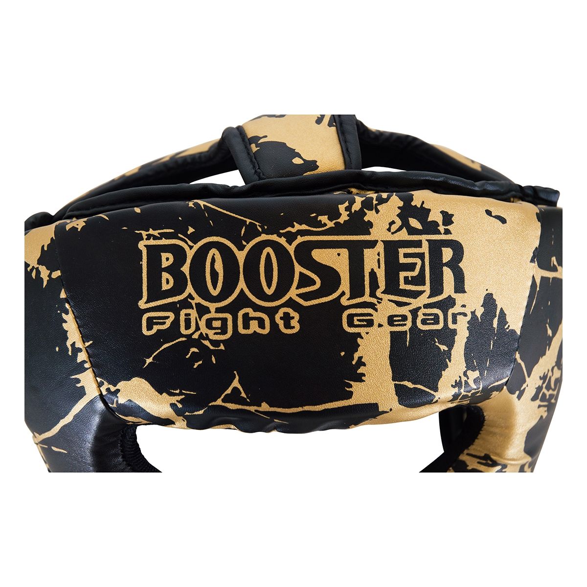 BOOSTER HOOFDBESCHERMER KIDS MARBLE GOLD - ZWART/GOUD