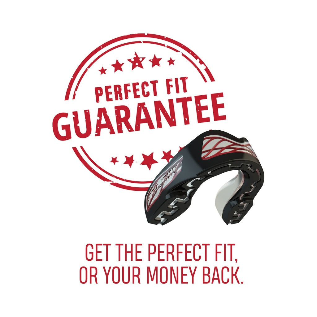 SAFEJAWZ MONDBESCHERMER NITRO ZWART/ROOD