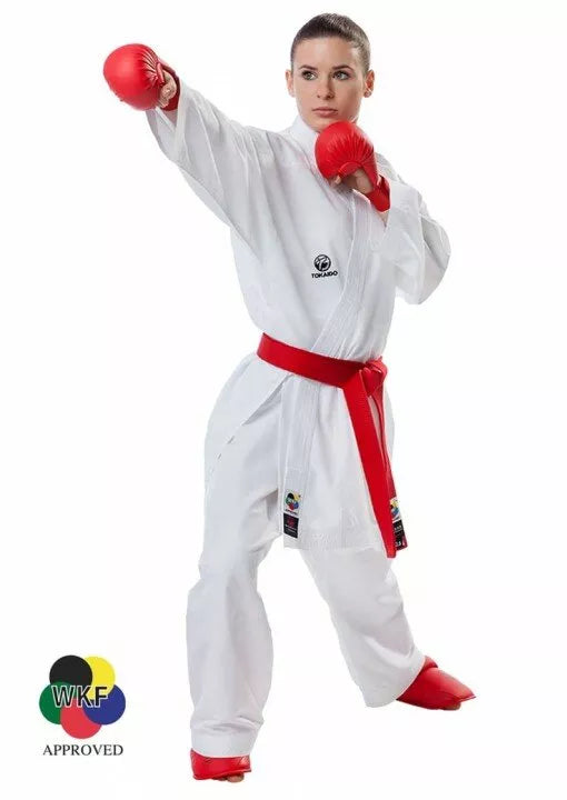 TOKAIDO KARATEPAK KUMITE MASTER RAW - WIT