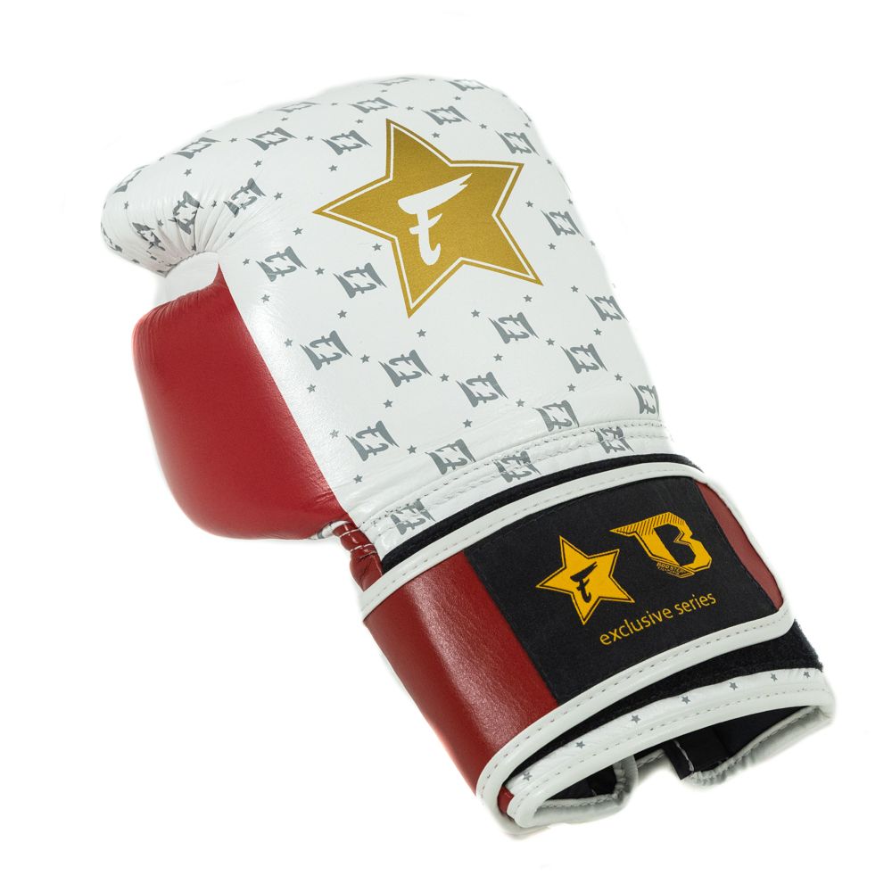 FAIRTEX BOOSTER FXB-BG STAR - WIT/ROOD