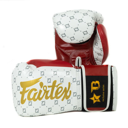 FAIRTEX BOOSTER FXB-BG STAR - WIT/ROOD