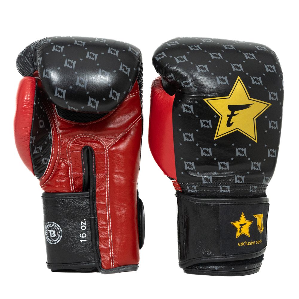 FAIRTEX BOOSTER FXB-BG STAR - ZWART/ROOD