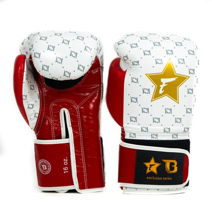 FAIRTEX BOOSTER FXB-BG STAR - WIT/ROOD