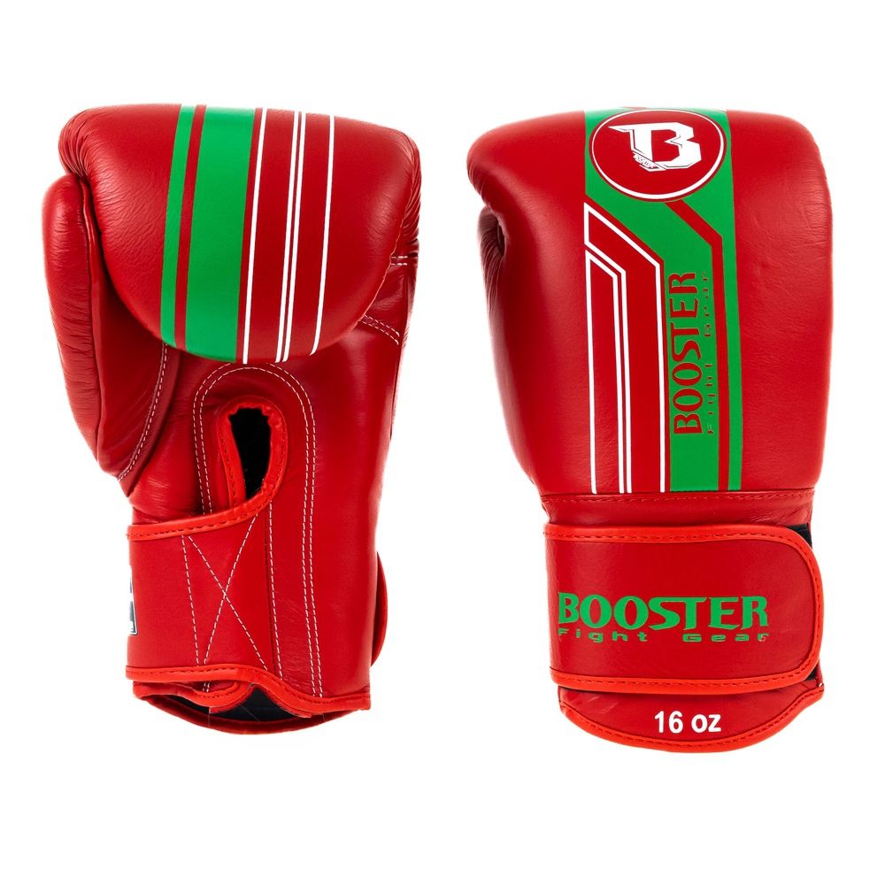 BOOSTER (KICK)BOKSHANDSCHOEN V9 MAROC - ROOD/GROEN