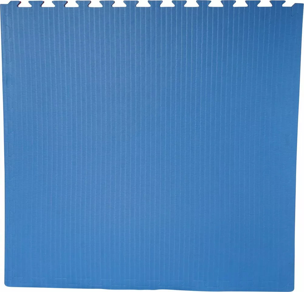 KARATE PUZZELMAT 100X100X2CM - ROOD/BLAUW