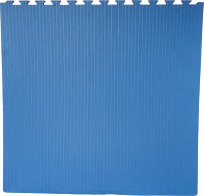 KARATE PUZZELMAT 100X100X2CM - ROOD/BLAUW