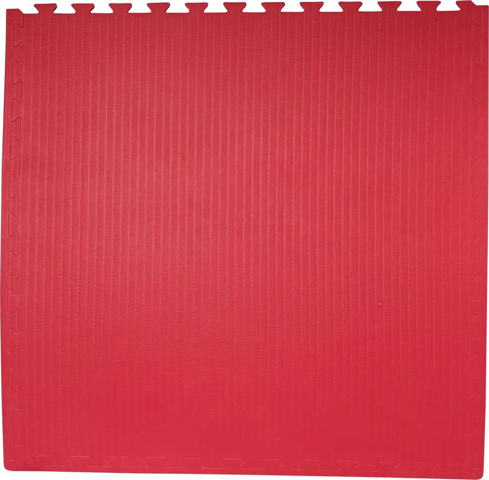 KARATE PUZZELMAT 100X100X2CM - ROOD/BLAUW