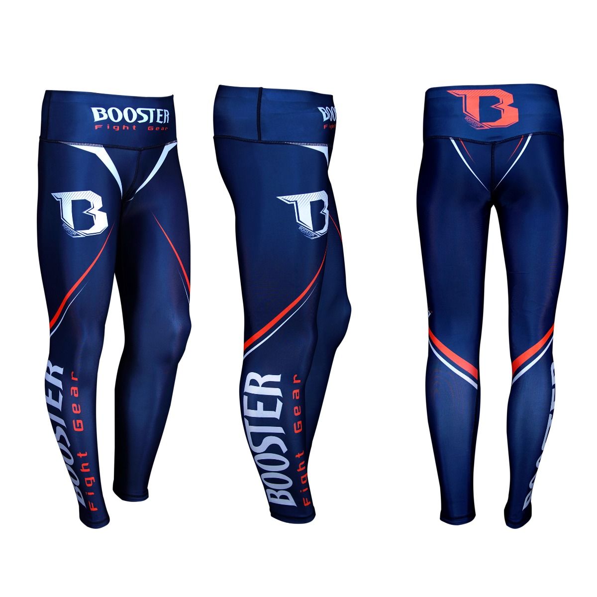 BOOSTER LEGGINGS CHALLENGE - BLAUW/ORANJE